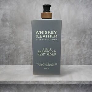 Whiskey And Leather Vanilla Sandalwood 2-in-1 Shampoo & Body Wash- gourmand
